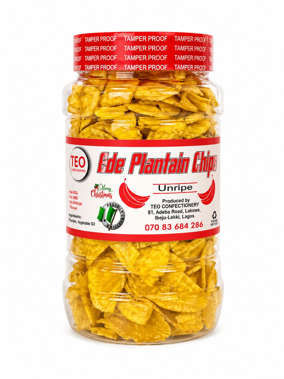 Unripe Plantain Chips 250g