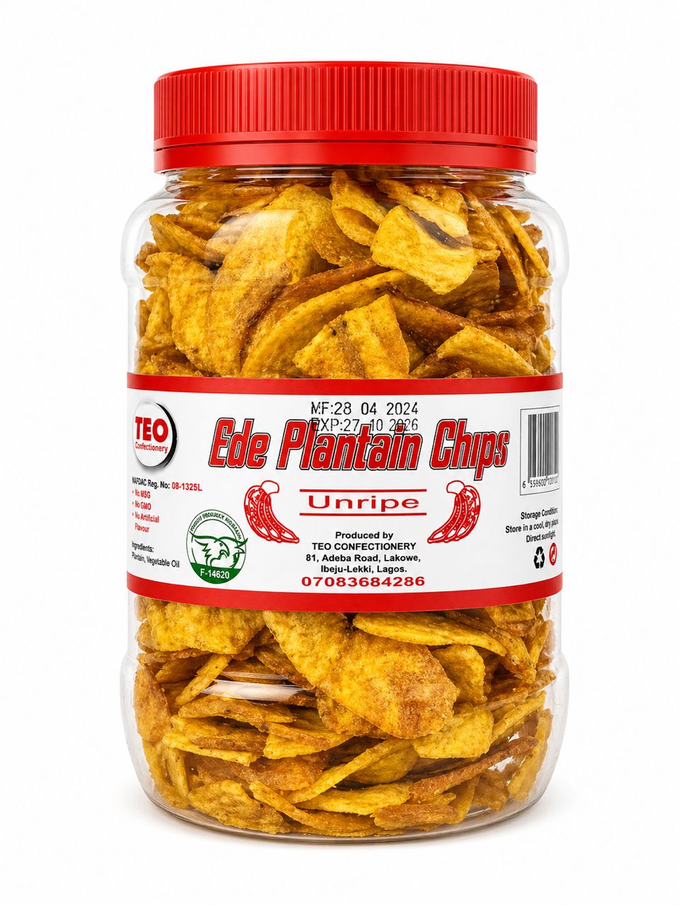 Unripe Plantain Chips 500g